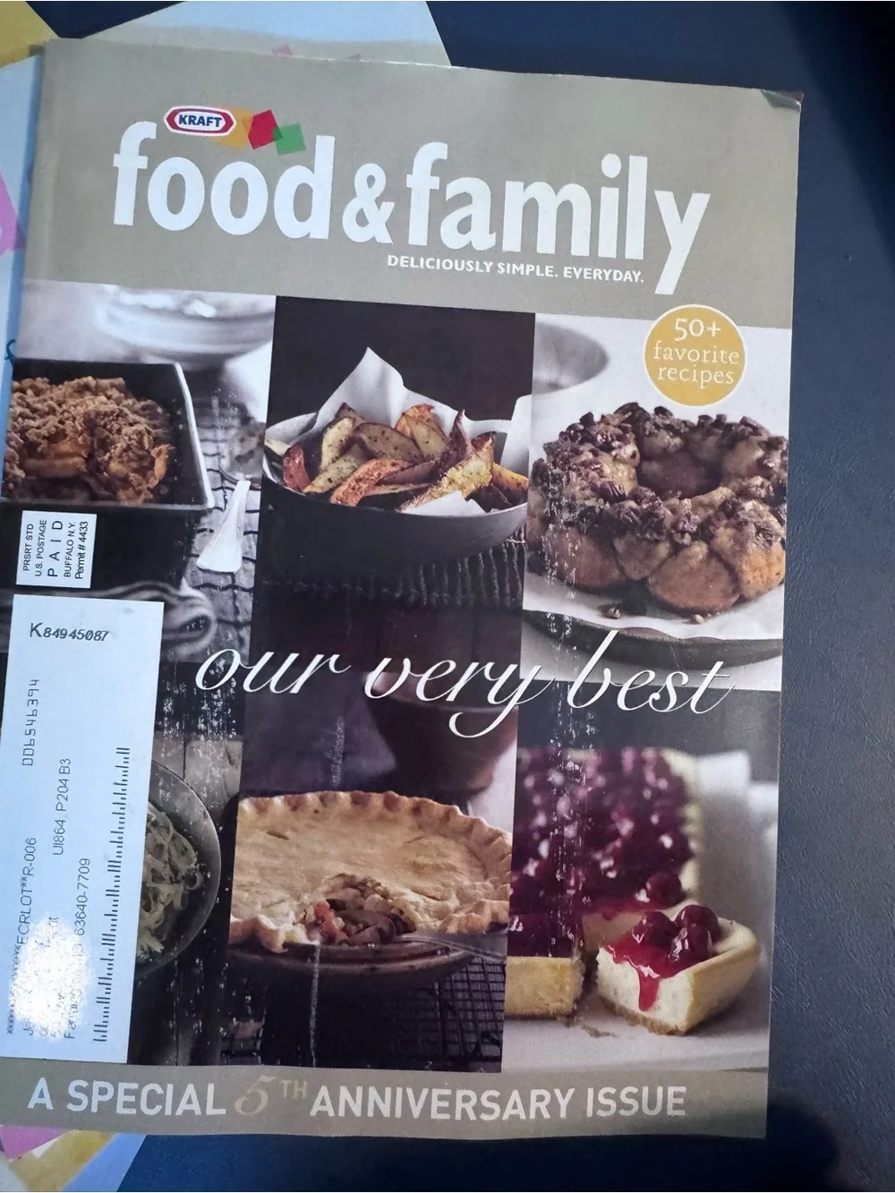 Kraft Food & Family Magazine Lot of 5 Recipe Cookbooks 2007-2008 Collection
